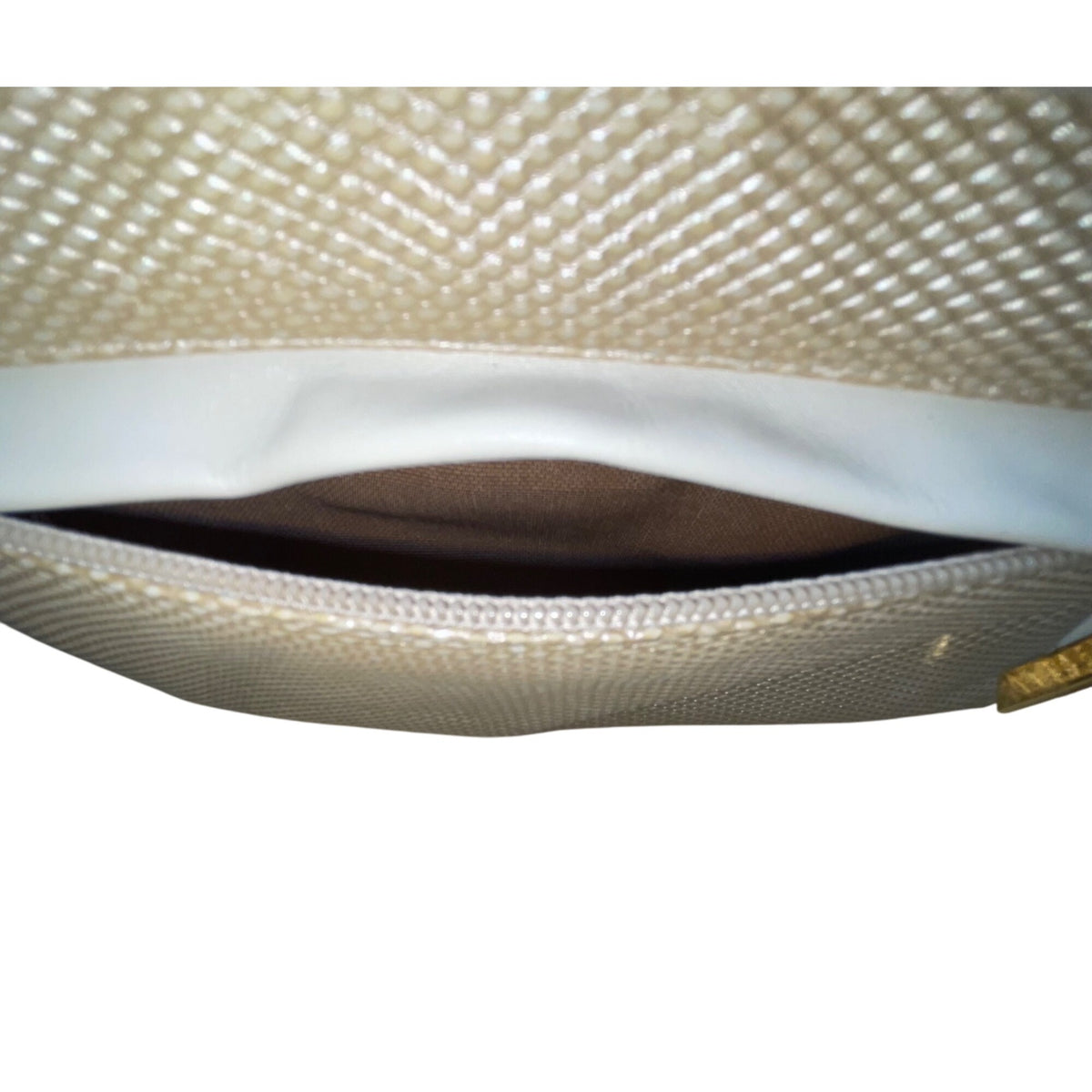 Sharif Women’s Gold Leather Butterfly Design Shoulder Clutch Size S