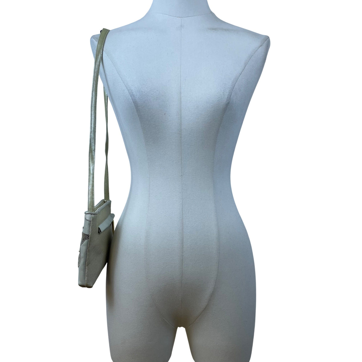 Sharif Women’s Gold Leather Butterfly Design Shoulder Clutch Size S