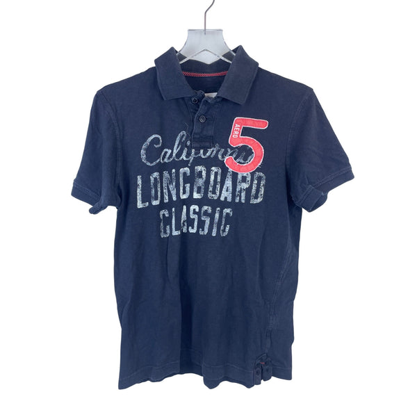 Aeropostale Mens Navy Cotton California Longboard Classic Polo Shirt Size M