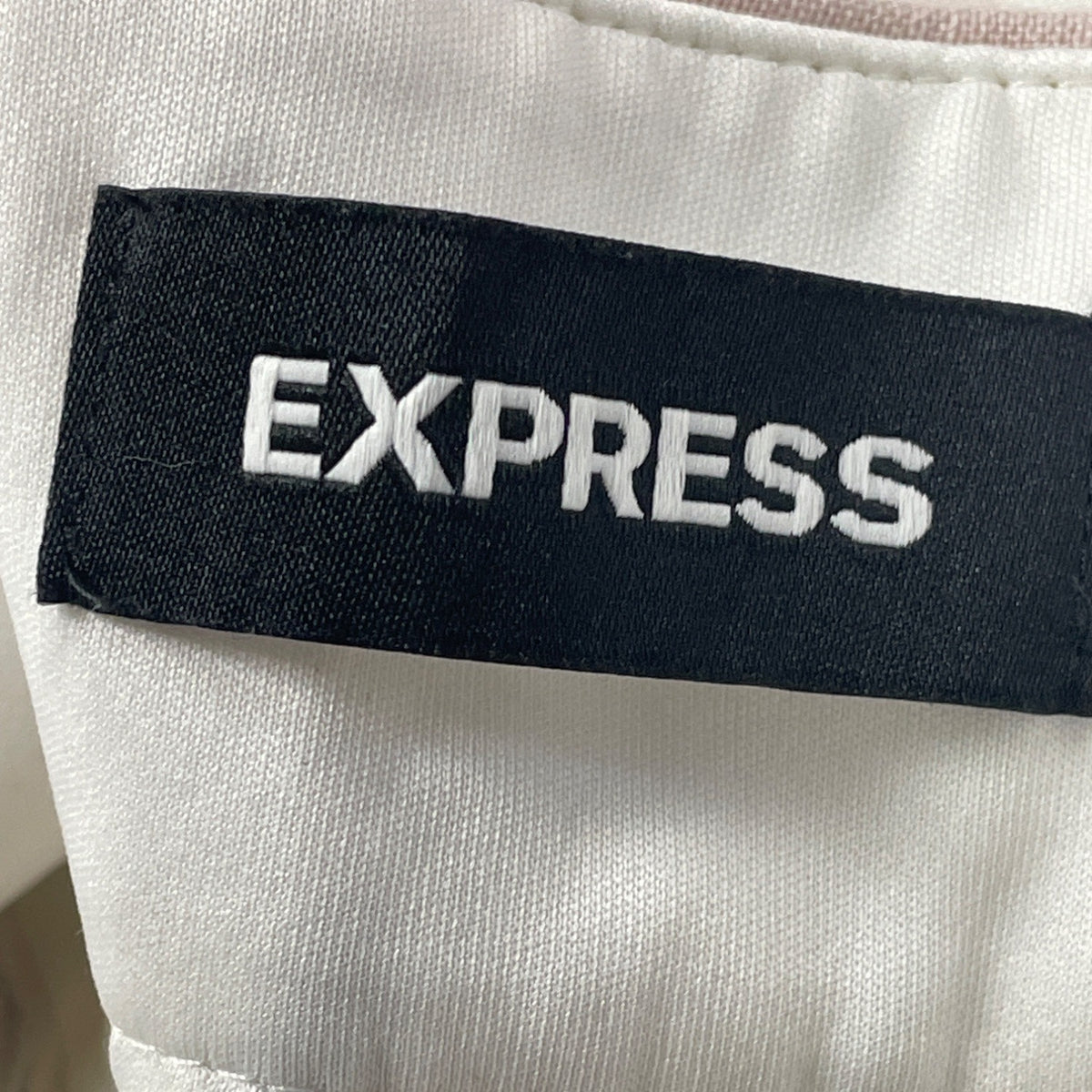 Express Women's Light Purple Striped High-Waisted Paper Bag Shorts Size 6