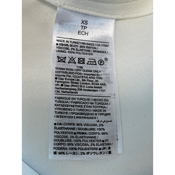 BR Women's White Sheath Dress Sz XS - NWT