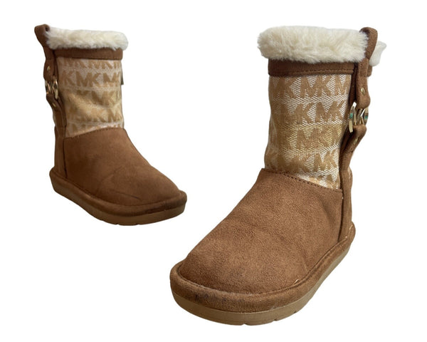 Michael Kors Youth Girl's Brown Winter Boots Sz 8