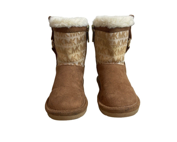Michael Kors Youth Girl's Brown Winter Boots Sz 8