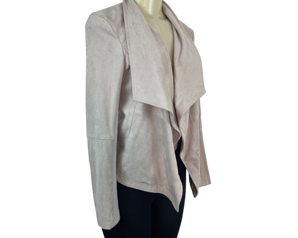 BB Dakota Womens Powder Pink Waterfall Jacket Size S