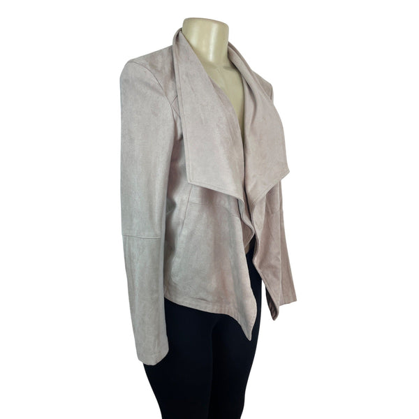 BB Dakota Womens Powder Pink Waterfall Jacket Size S