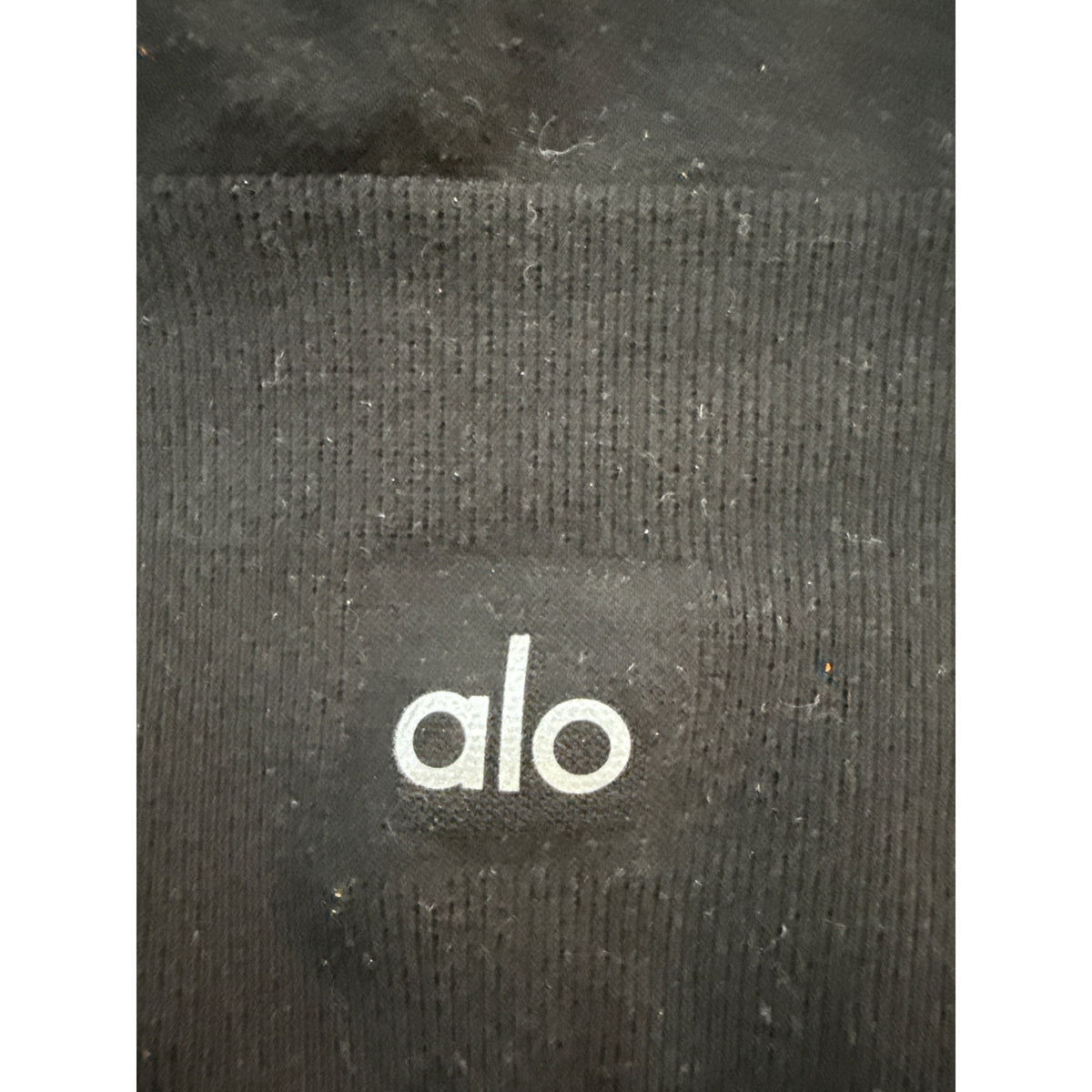 Alo Yoga Women’s Black Cotton Blend Ribbed Athleisure Bralette With Straps Size M NWT