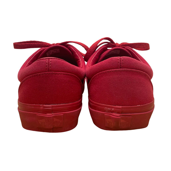 Vans Unisex Red Canvas Authentic Low-Top Casual Shoes Size M8 W9.5