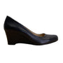 Naturalizer Women’s Black Leather Slip On Hydie Wedge Pumps Size 8.5M