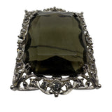 Sarah Coventry Vintage Silver Tone Smoky Rhinestone Accent Filigree Brooch