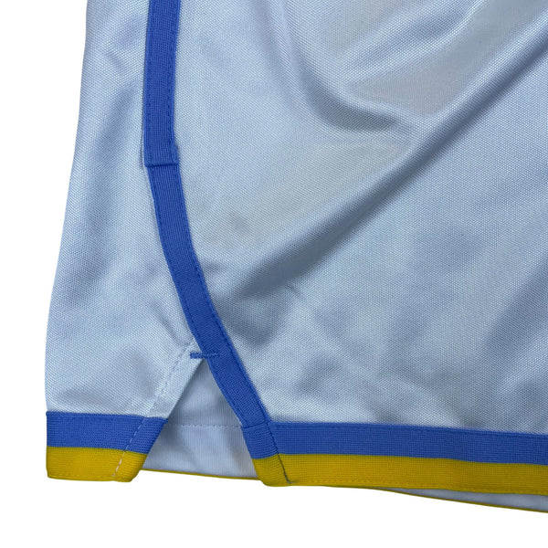 Los Angeles Lakers Nike Mens White & Blue Basketball Shorts NBA Logo Size S/P