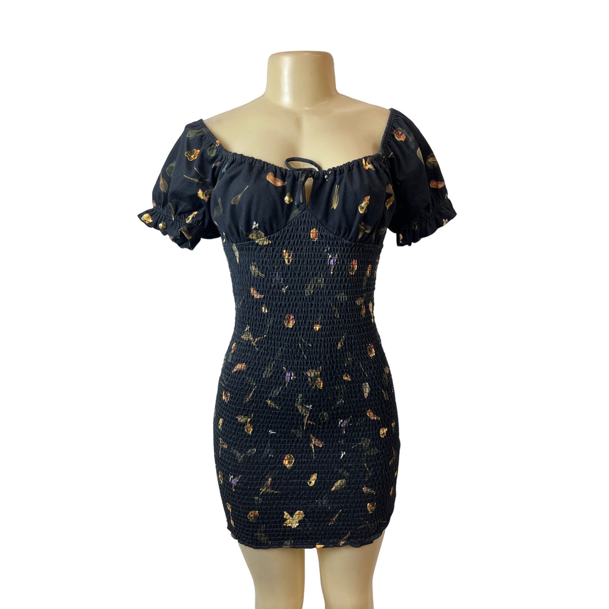 Allsaints Women's Black Off-shoulder Martha Mutare Bodycon Dress Sz 6 - NWT