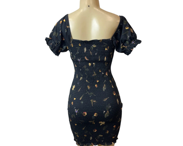 Allsaints Women's Black Off-shoulder Martha Mutare Bodycon Dress Sz 6 - NWT