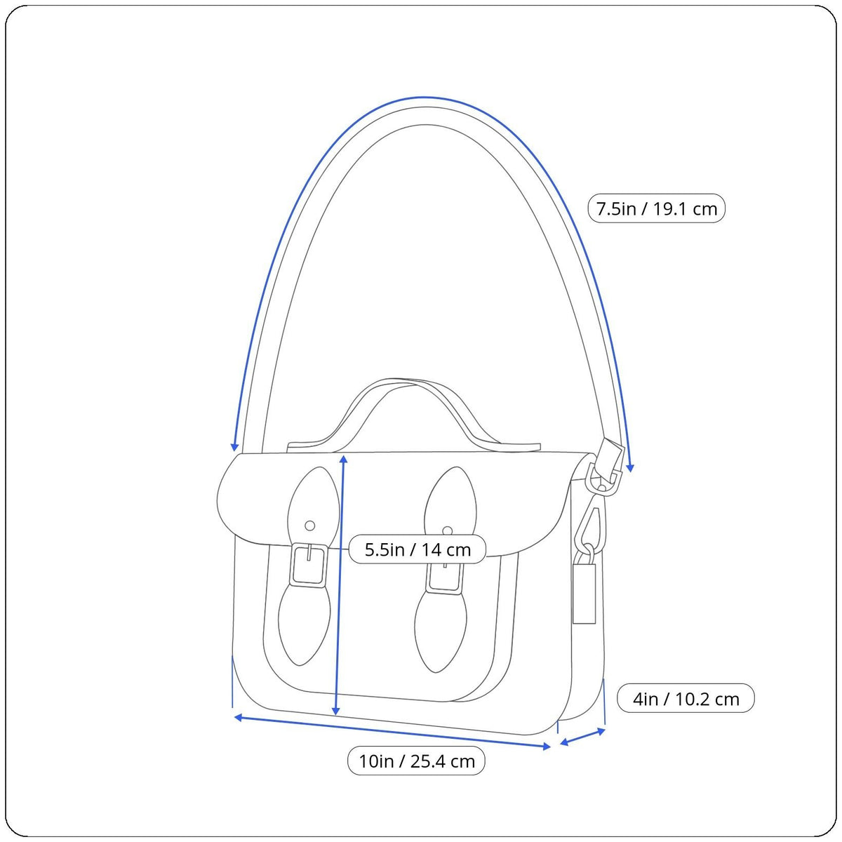 Stuart Weitzman Women’s Blue Patent Leather Accent Tassel Buckle Detail Tote