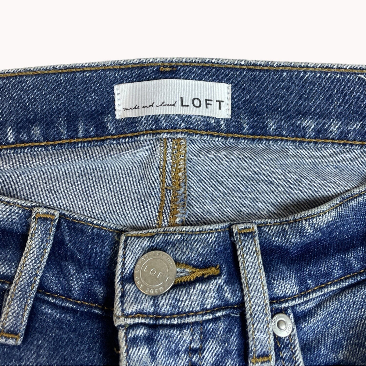 Made and Loved Loft Women's Blue Skinny Jeans Size 27 (EUR 34)