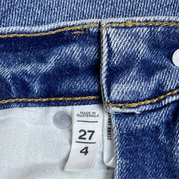 Made and Loved Loft Women's Blue Skinny Jeans Size 27 (EUR 34)