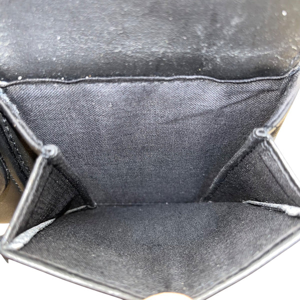 Rosetti Women’s Black Faux Leather With Gold-Tone Accents Foldover Wallet Clutch