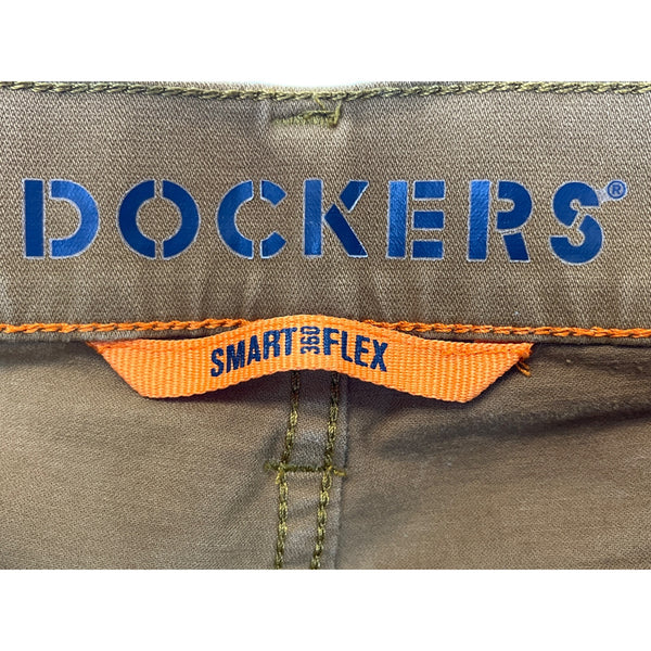 Dockers Mens Brown Cotton Smart 360 Flex Slim Fit Pants Size 30x32