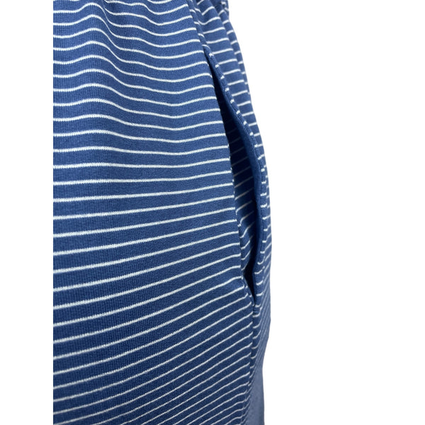 Hilary Radley Women’s Blue and White Striped Knee Length Shirt Dress Size S/CH