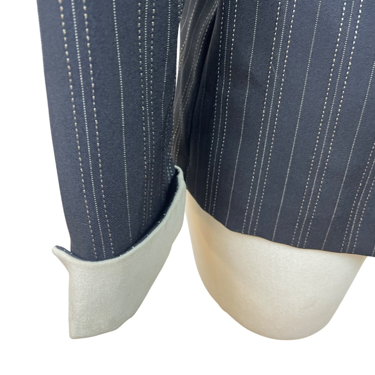 Miss Dorby Women's Black & Beige Pinstripe Blazer Size 8