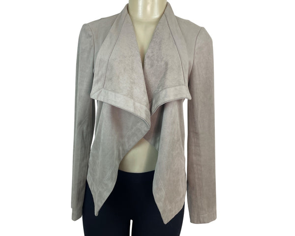BB Dakota Womens Taupe Waterfall Open Front Jacket Size S