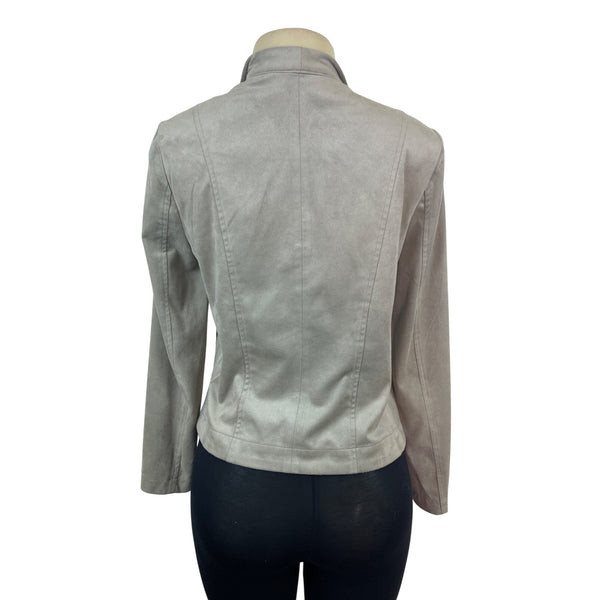 BB Dakota Womens Taupe Waterfall Open Front Jacket Size S