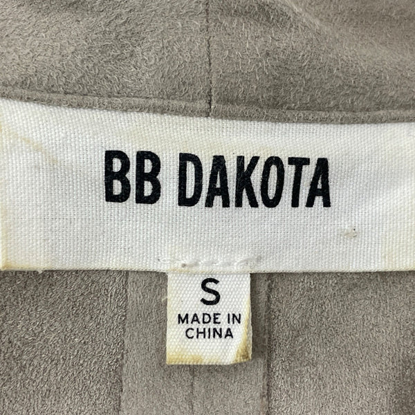 BB Dakota Womens Taupe Waterfall Open Front Jacket Size S