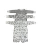 Gerber Toddler Baby Gray and White Onesies Jumpsuit 3 Piece Set Sz 0M