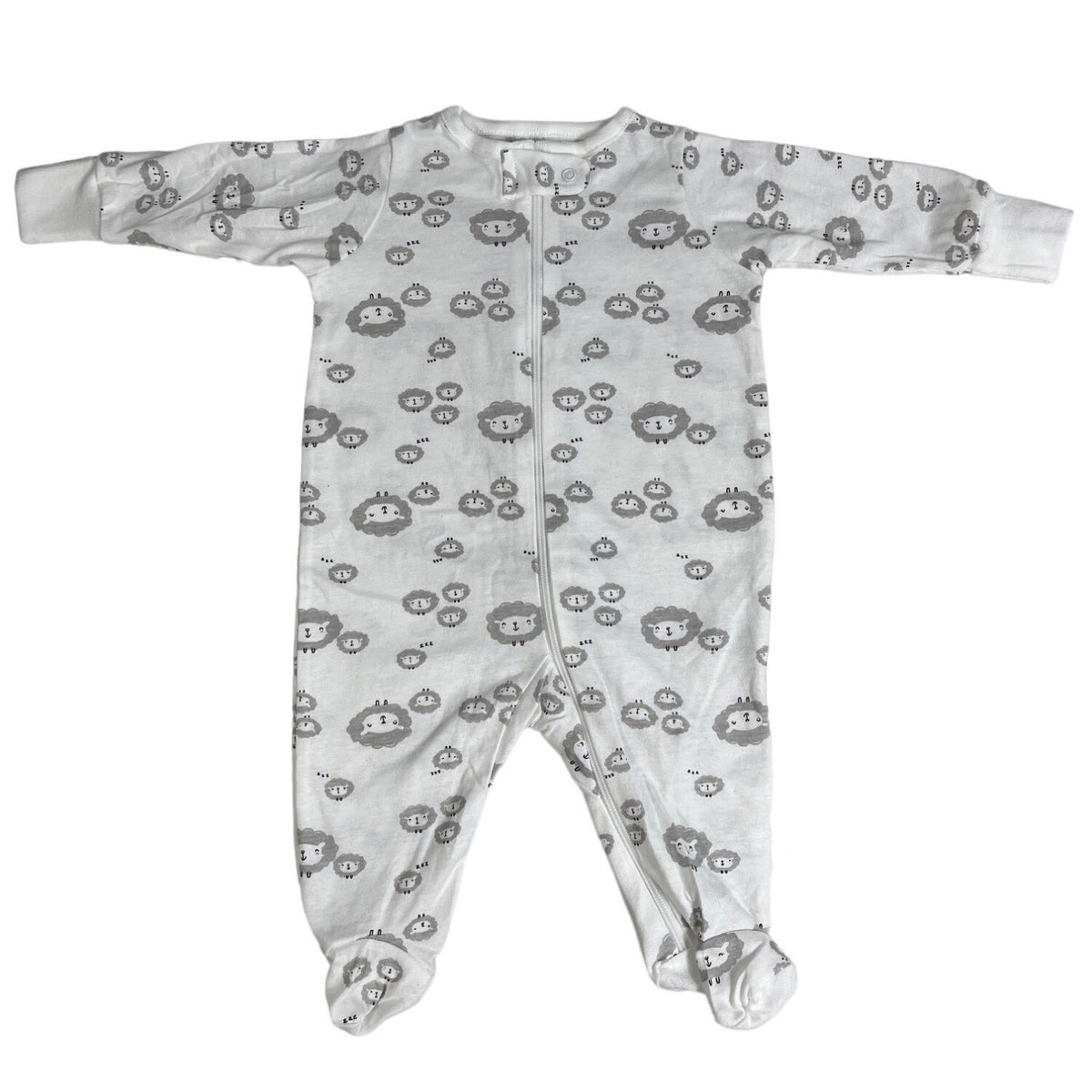 Gerber Toddler Baby Gray and White Onesies Jumpsuit 3 Piece Set Sz 0M