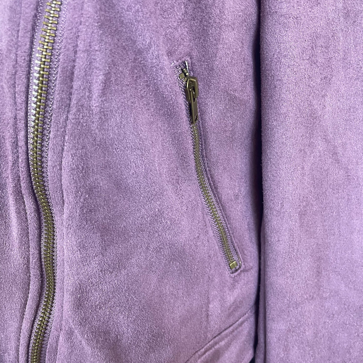 Eden Society Womens Purple Drapey Moto Jacket Stitch Sz L - New