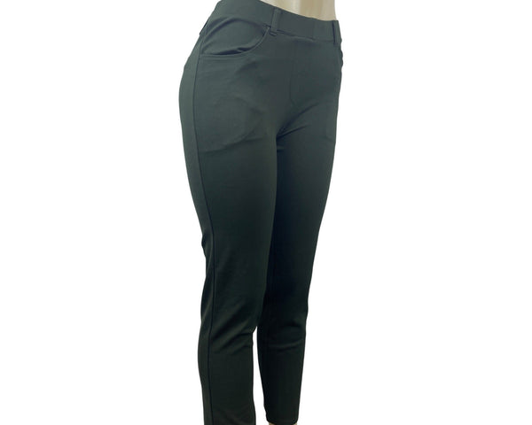 Quince Dark Green Stretch Trousers Womens Dress Pants Sz M/P - NEW