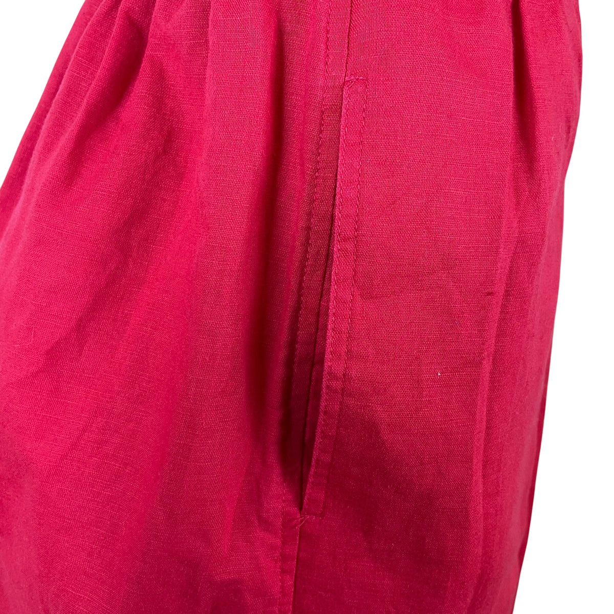 J.Crew Womens Fuchsia Cotton & Linen Sleeveless Bow-Back Summer Dress Size XS