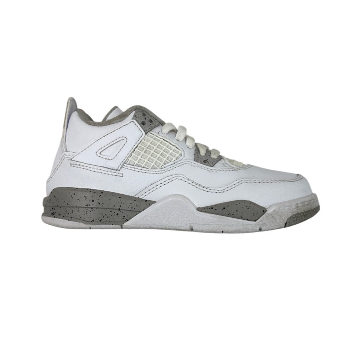 Nike Air Jordan 4 Retro PS White Oreo Sneakers Kids Size 12C