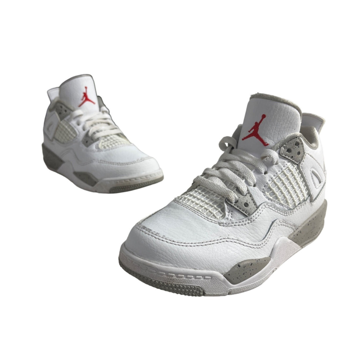 Nike Air Jordan 4 Retro PS White Oreo Sneakers Kids Size 12C