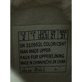 Skechers Girls Tan Faux Fur Lined Winter Boots With Lace & Zip Closure Size 2