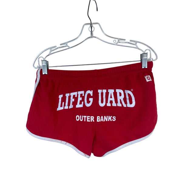 Lifeguard Unisex Red Cotton Outer Banks Shorts Size XL Casual Beachwear Comfortable