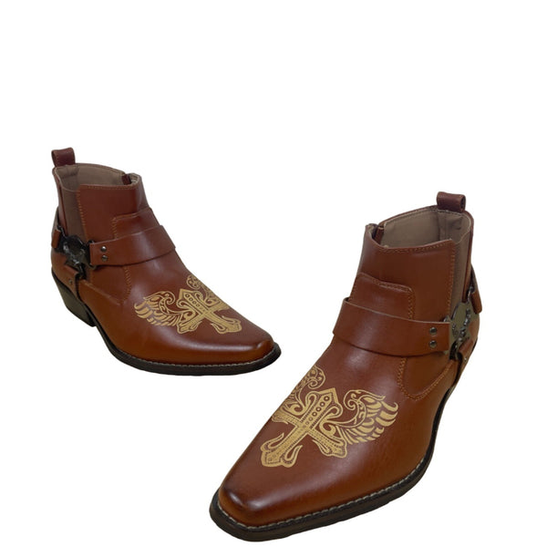 Alberto Fellini Women's Brown Ankle Zip Up Boots Sz 7 - NWOB