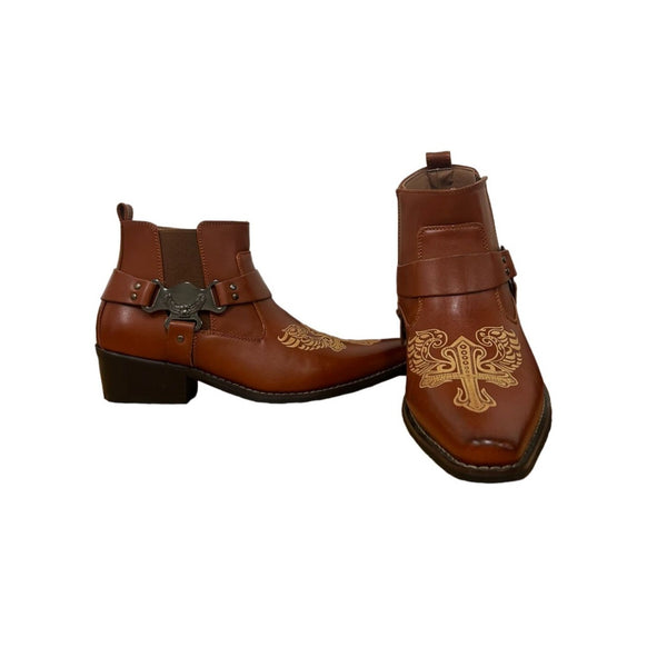 Alberto Fellini Women's Brown Ankle Zip Up Boots Sz 7 - NWOB