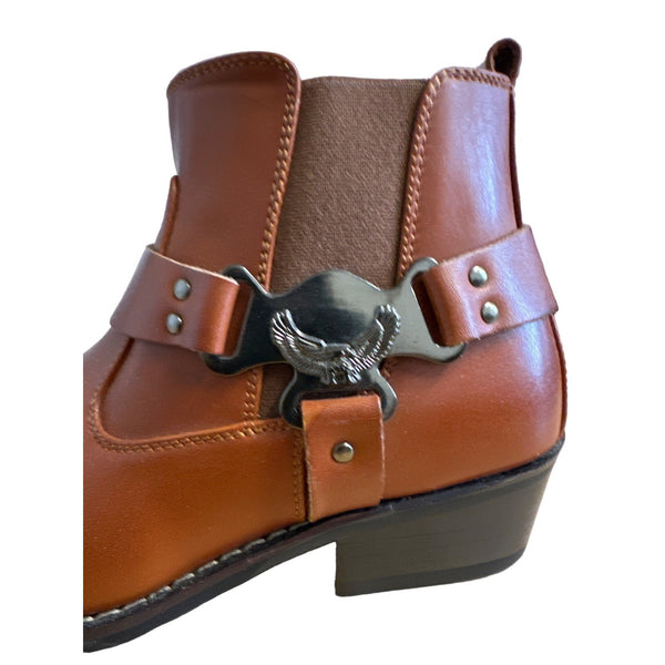 Alberto Fellini Women's Brown Ankle Zip Up Boots Sz 7 - NWOB