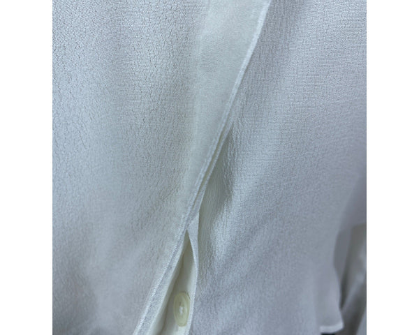 Socialite Womens White Button-Up Long Sleeve Blouse Size S