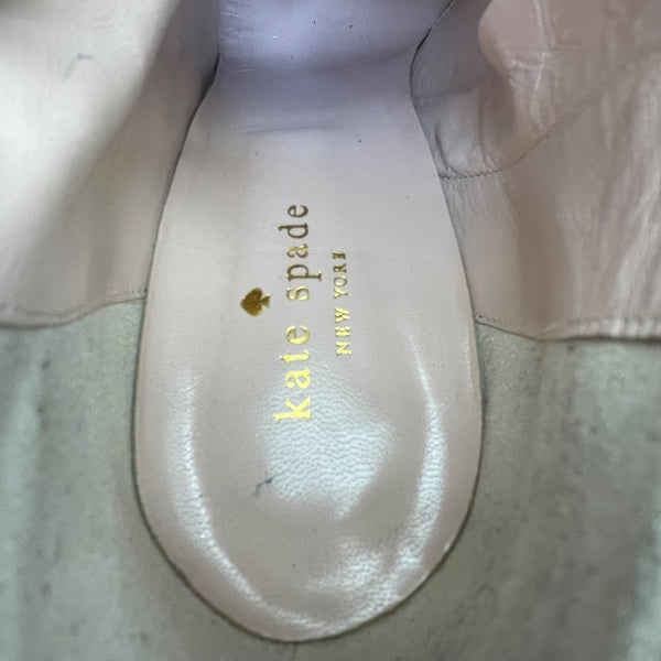 Kate Spade Women’s Black Suede Gold Accent High Heel Netta Ankle Booties Sz 10B