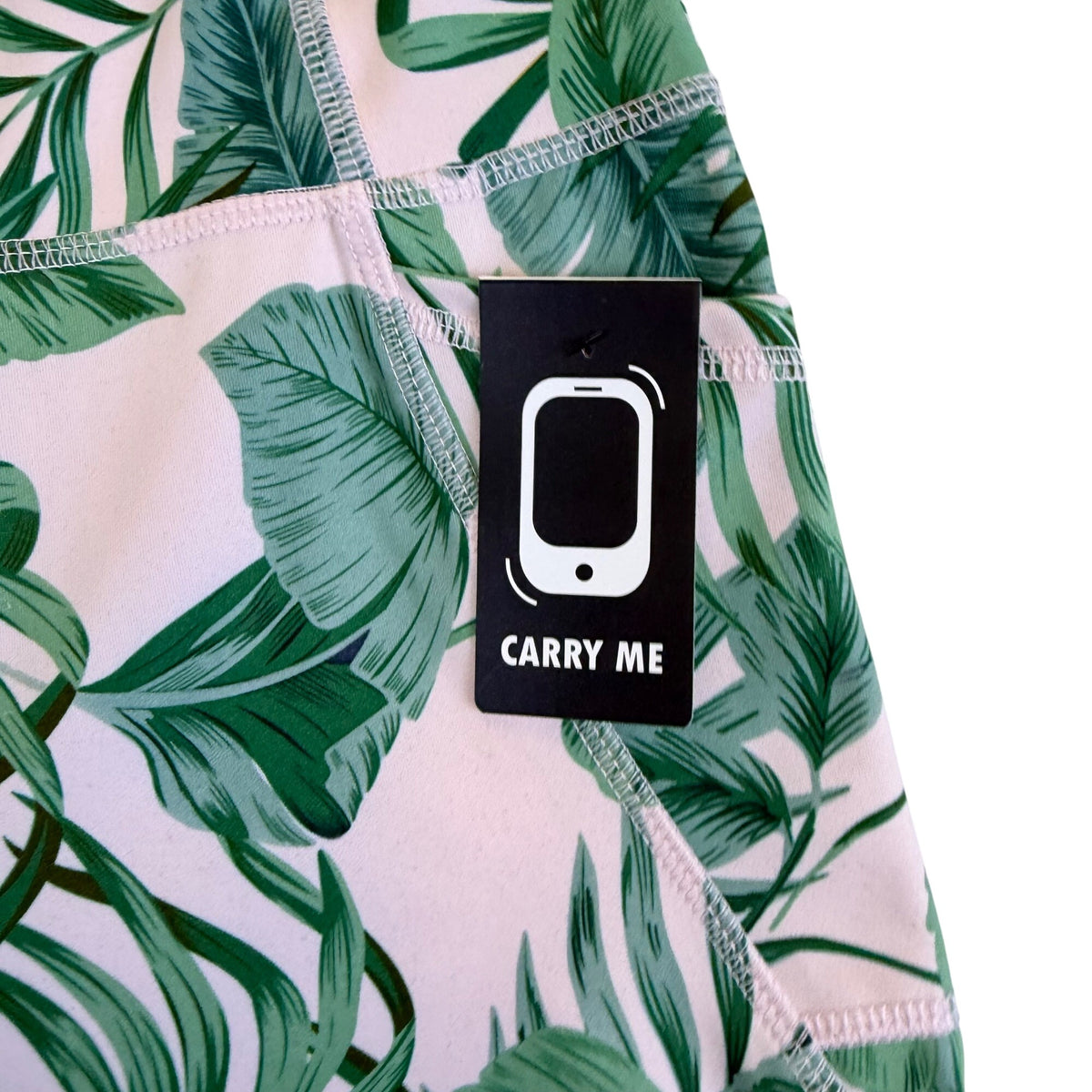 Gottex Women’s Green Leaf Print High-Waist Shorts With Pockets Size S - New