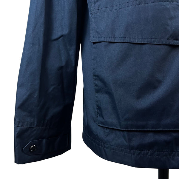 Marc New York Mens Black Zip-Up Utility Jacket W/ High Collar & Pockets Size S