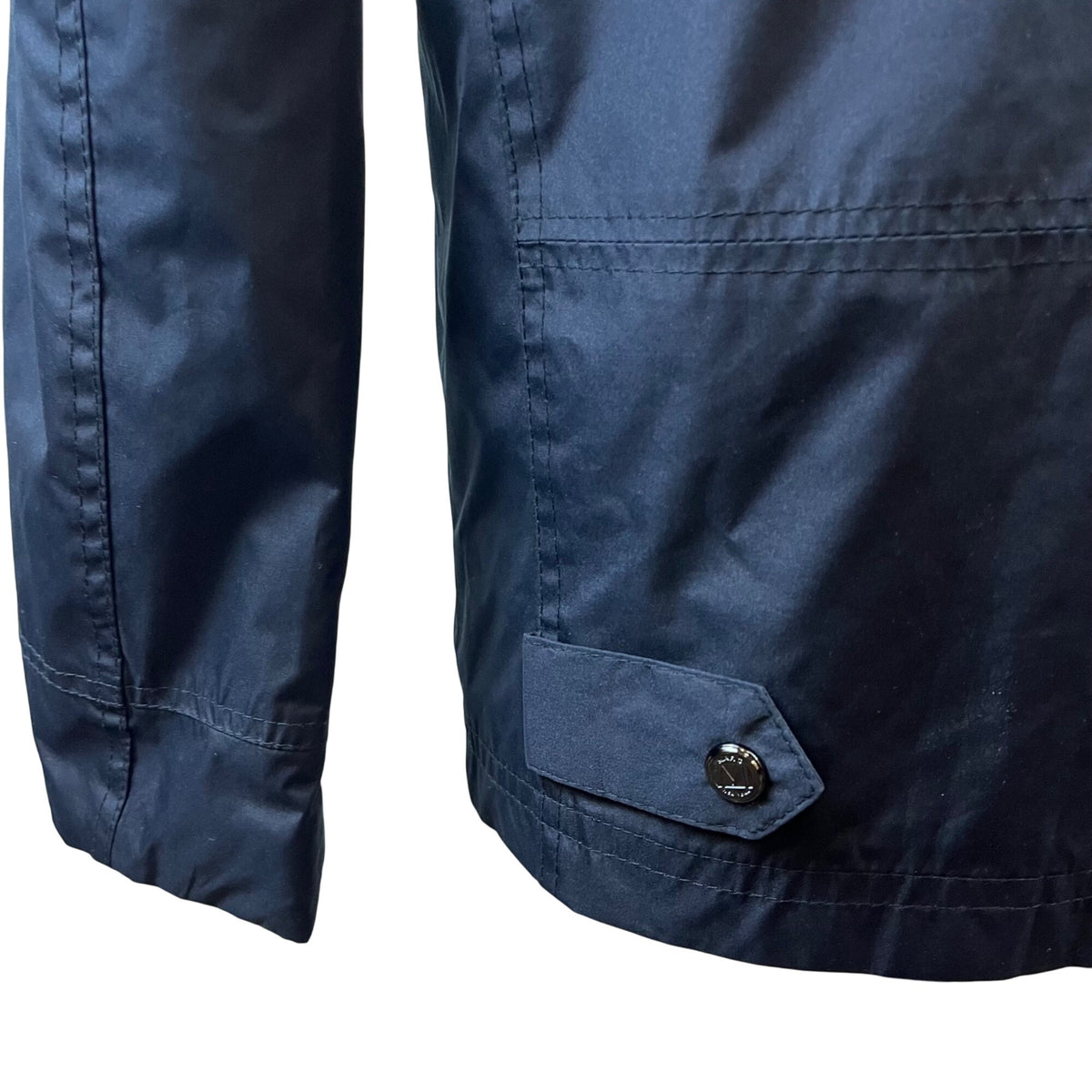 Marc New York Mens Black Zip-Up Utility Jacket W/ High Collar & Pockets Size S