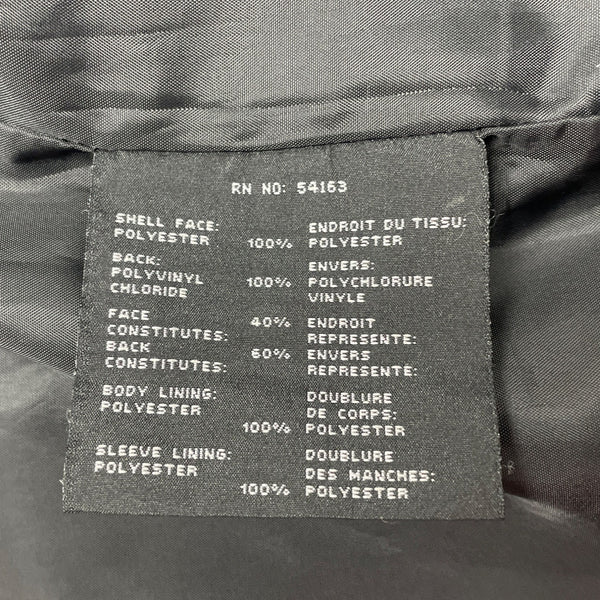 Marc New York Mens Black Zip-Up Utility Jacket W/ High Collar & Pockets Size S