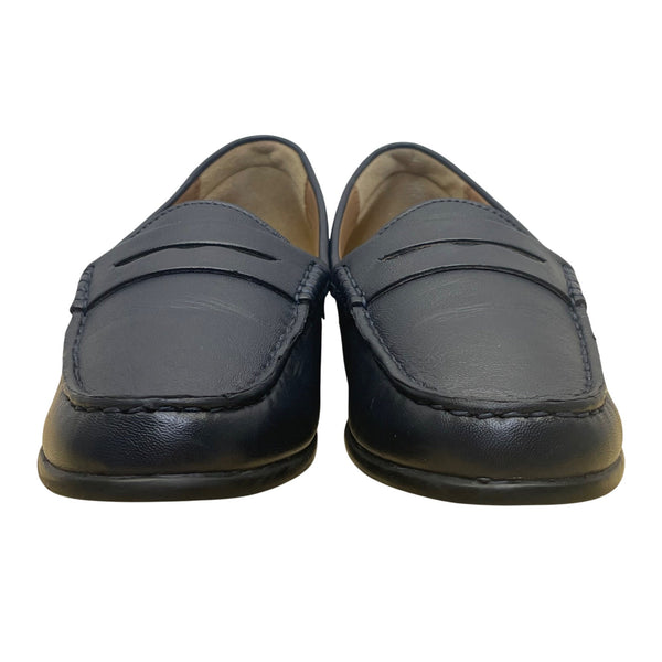 Array Women’s Blue Leather Comfort Slip-On  Flat Loafers Size 8M