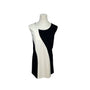 Alfani Womens Black & White Colorblock Sleeveless Top Sz 2X