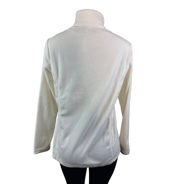 Lands End Women's White Half-Zip Pullover Mock-Neck Sweater Size S - New