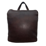 Fossil Brown Leather With Adjustable Strap & Brass Accents Backpack Sling Bag
