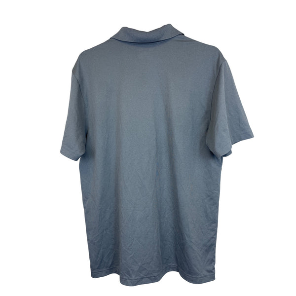 Under Armour Mens Gray HeatGear Polo Shirt Loose Fit Size Large