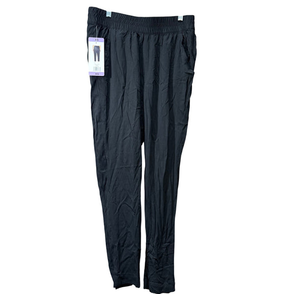 Jessica Simpson Womens Black Elastic Waist Stretch Pants XS Casual Lightweight